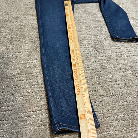 streetwear Levis 721 high rise skinny jeans sz 24x30 dark wash stretch denim - Picture 4 of 11